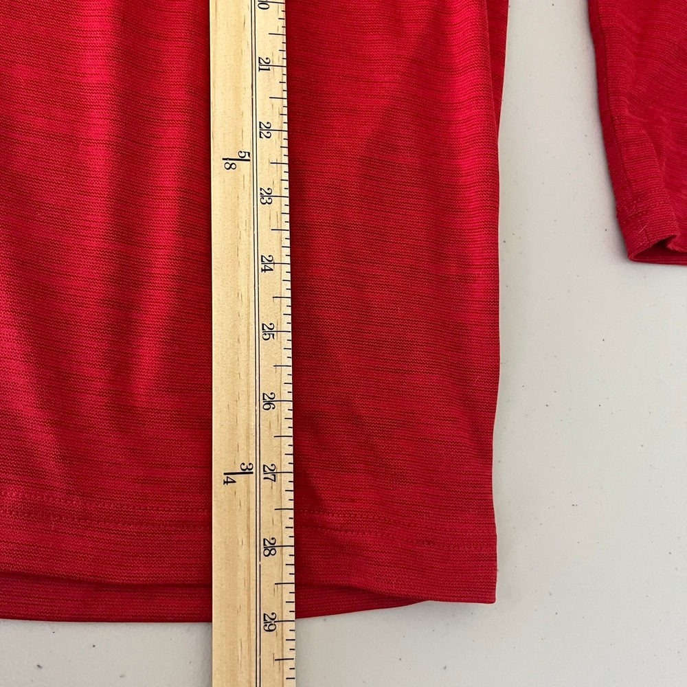Under Armour Mens Tech 1/4 Zip Pullover Red Heathered Long Sleeve‎ Size M - Picture 12 of 12